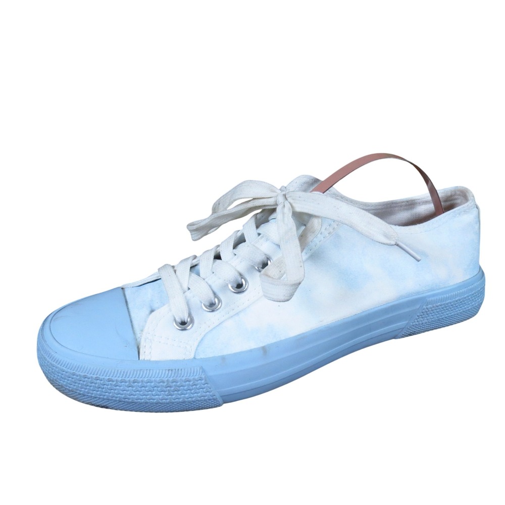 BP Greta Women Fashion Sneaker 7 Everyday Blue White Tie Dye Canvas Shoes